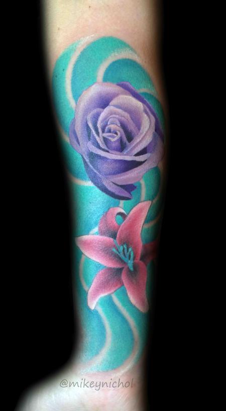 Tattoos - Rose and Lily - 108633